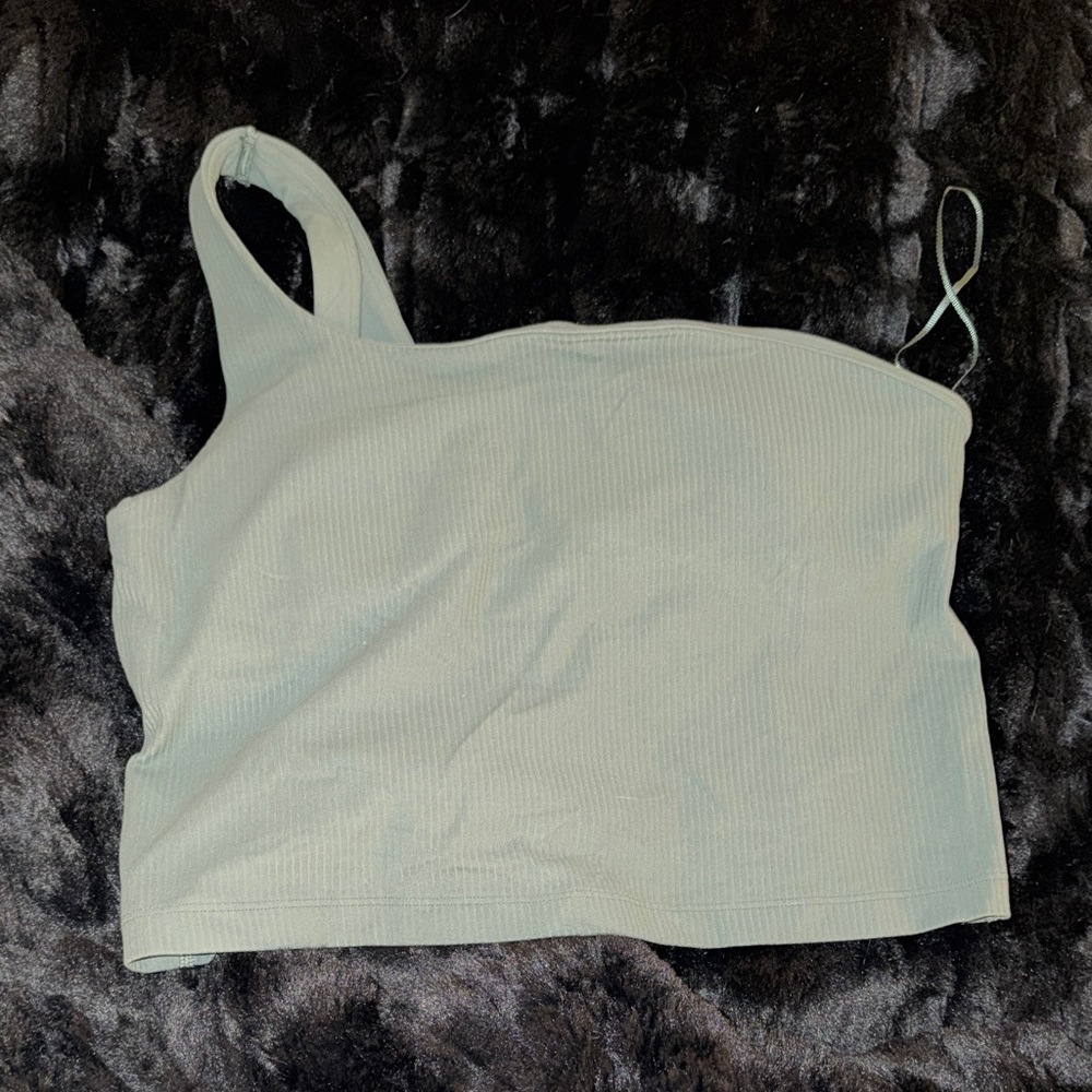 Lululemon cropped one shoulder tank top